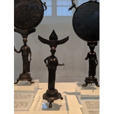 Bronze female statuette.